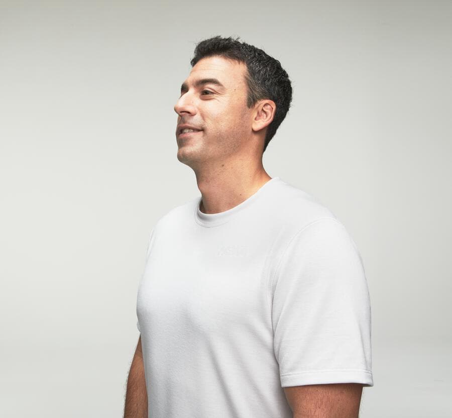Hoka One One Mens Tee - Lifestyle - White - MOFE98671